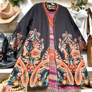 Enchanting boho open boho front cardigan/cover up w Gypsy western vibe